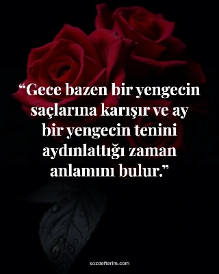 Gece bazen bir yengecin saçlarına karışır ve ay bir yengecin tenini aydınlattığı zaman anlamını…