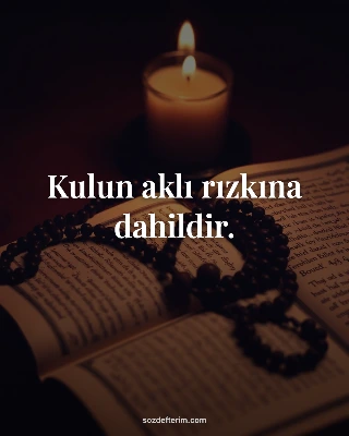 Kulun aklı rızkına dahildir. — Hz. Ali (r.a)
