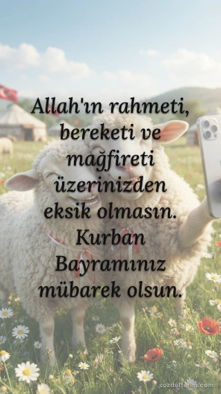 Allah'ın rahmeti, bereketi ve mağfireti üzerinizden eksik olmasın. Kurban Bayramınız mübarek olsun.
