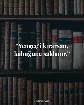 Yengeç’i kırarsan, kabuğuna saklanır.